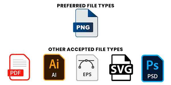 Send PNG (RGB) when you can: DTF artwork example, file format