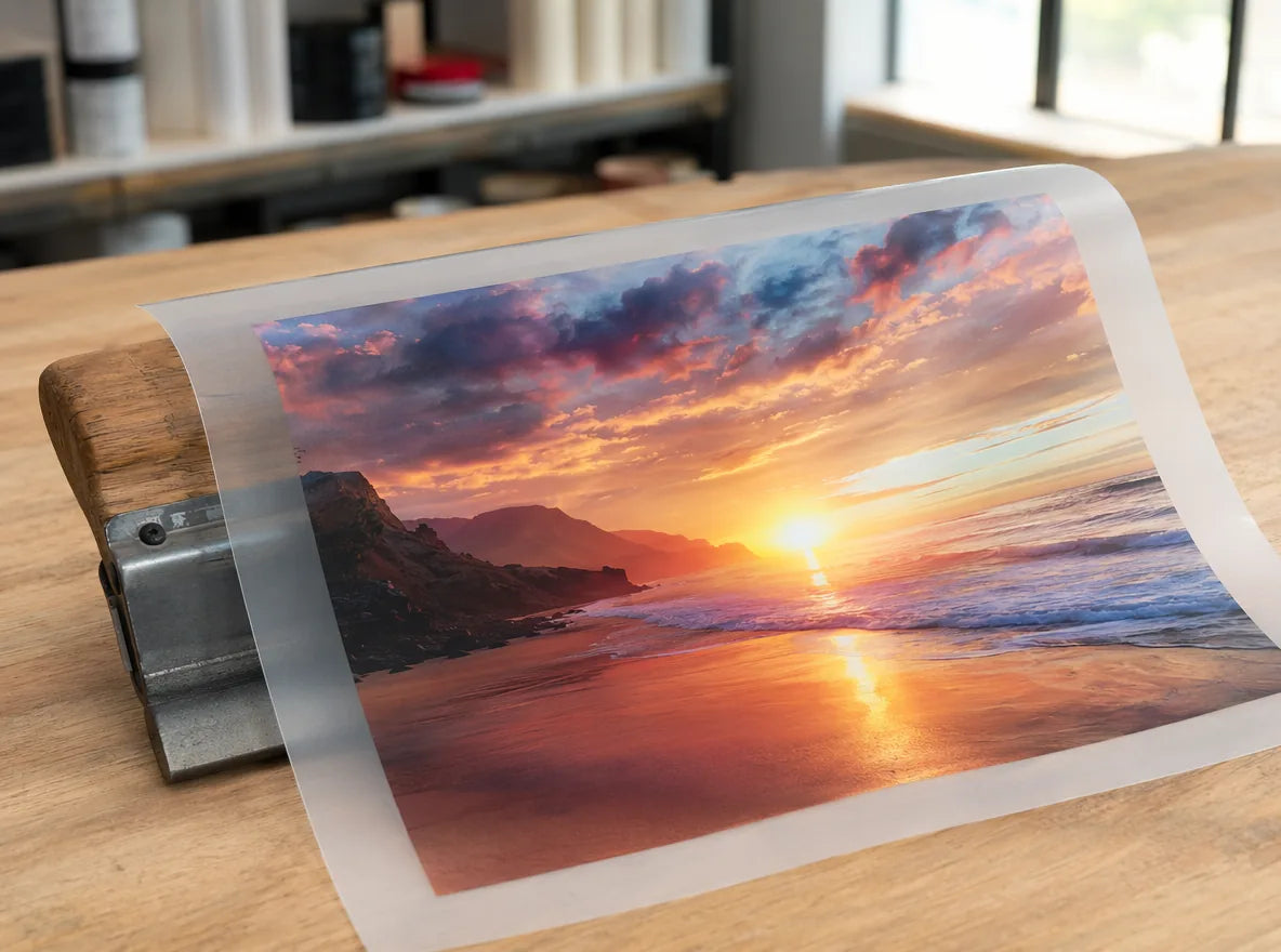 DTF film with a full-color gradient design screens can't reproduce