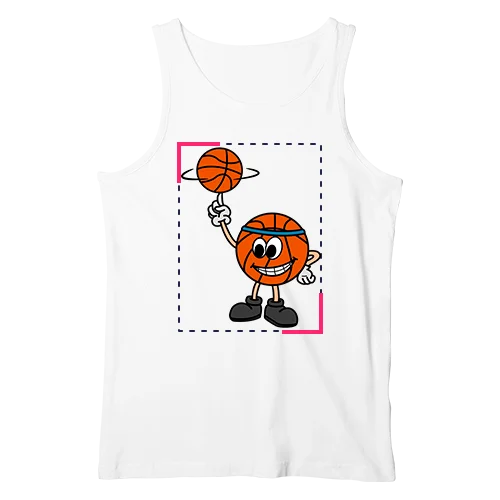 Tank Tops full front DTF placement reference