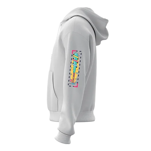 Hoodies sleeve DTF placement reference