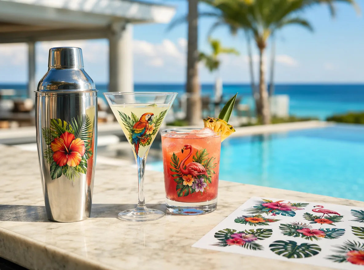 Bar glassware that sells itself