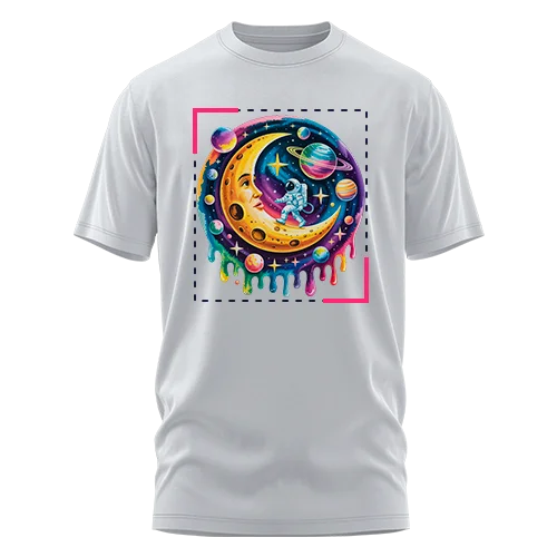 T-Shirts full front DTF placement reference
